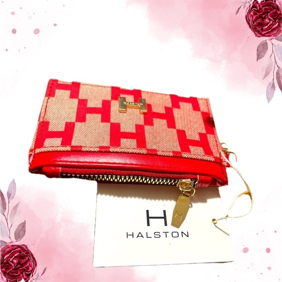 Halston Heritage Red and Goldtone  Women's Wallet - Picture 10 of 10